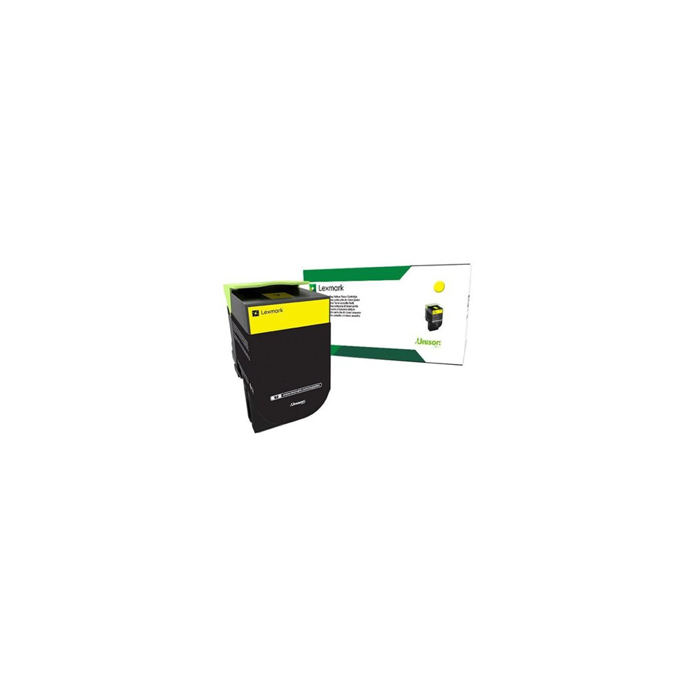 Produktbild för Lexmark 702Y - gul - original - tonerkassett - LCCP, LRP