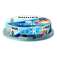 Produktbild för Philips CR7D5NB10 - CD-R x 10 - 700 MB - lagringsmedier