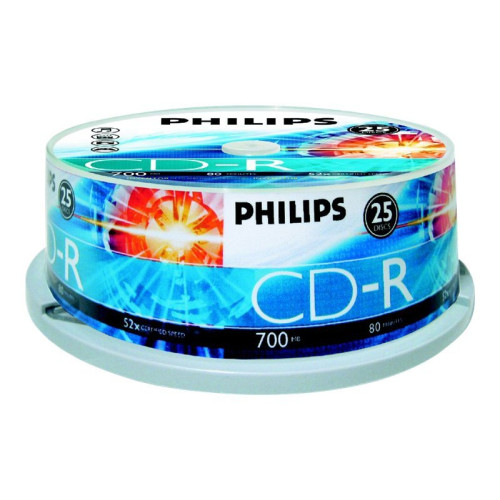 Philips - CD-R x 25 - 700 MB - lagringsmedier - DVD, Blu-Ray & VHS