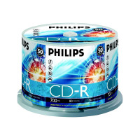 Produktbild för Philips CR7D5NB50 - CD-R x 50 - 700 MB - lagringsmedier