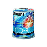 Produktbild för Philips CR7D5NB00 - CD-R x 100 - 700 MB - lagringsmedier