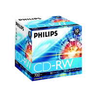 Produktbild för Philips CW7D2NJ10 - CD-RW x 10 - 700 MB - lagringsmedier