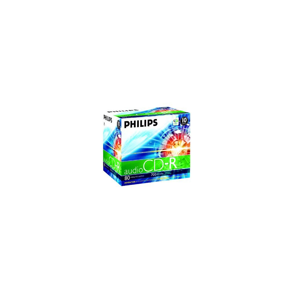Produktbild för Philips - CD-R x 10 - 700 MB - lagringsmedier