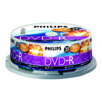 Produktbild för Philips DM4S6B25F - DVD-R x 25 - 4.7 GB - lagringsmedier