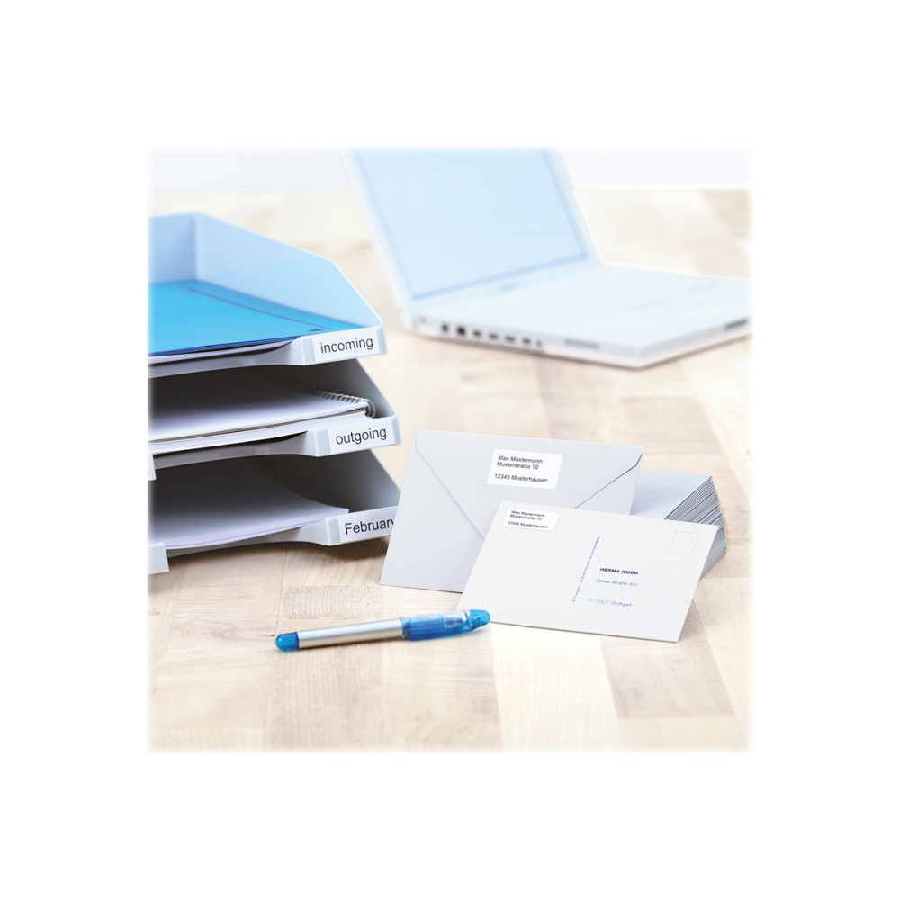 Produktbild för HERMA Premium - laminerade etiketter - matt - 800 etikett (er) - 48.3 x 33.8 mm