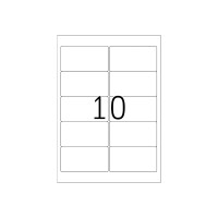 Produktbild för HERMA Premium - laminerade adressetiketter - matt - 1000 etikett (er) - 96 x 50.8 mm