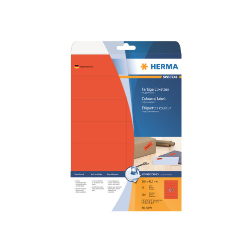 HERMA HERMA Special - etiketter - matt - 280 etikett (er) - 105 x 42.3 mm