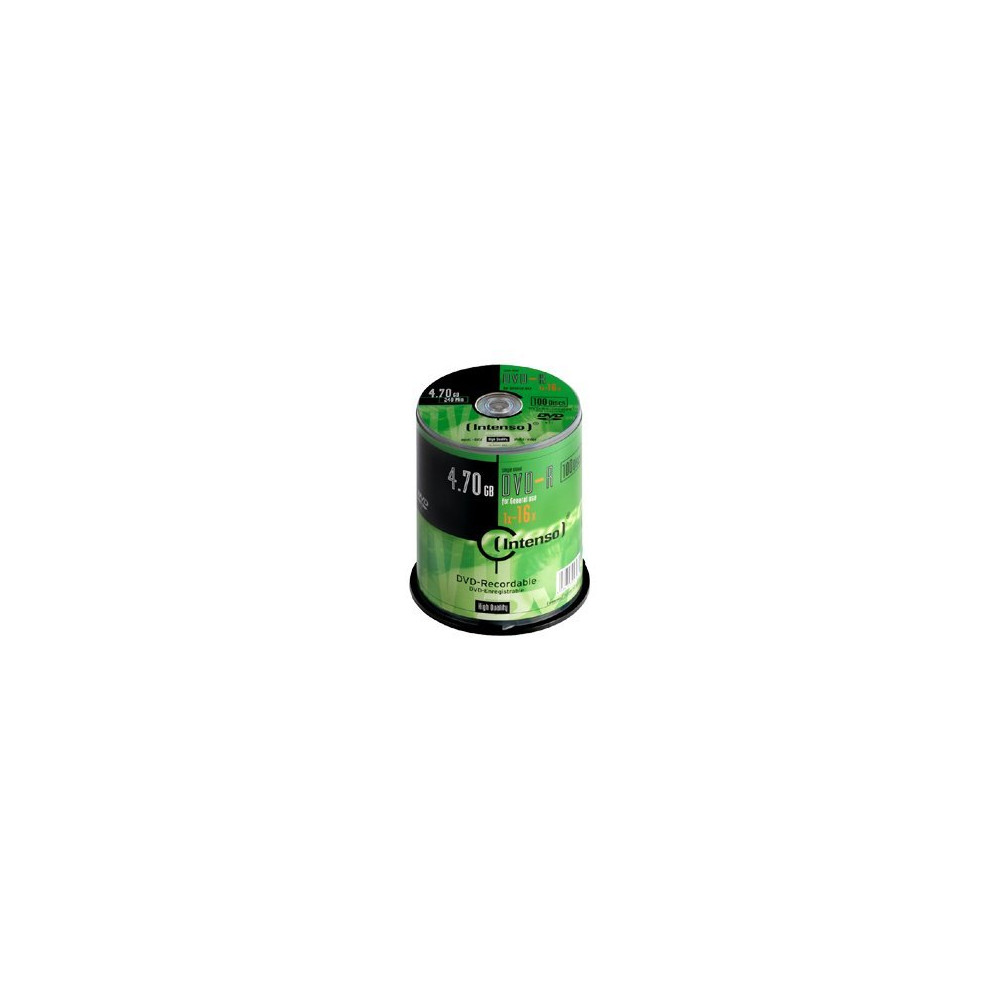 Produktbild för Intenso - DVD-R x 100 - 4.7 GB - lagringsmedier