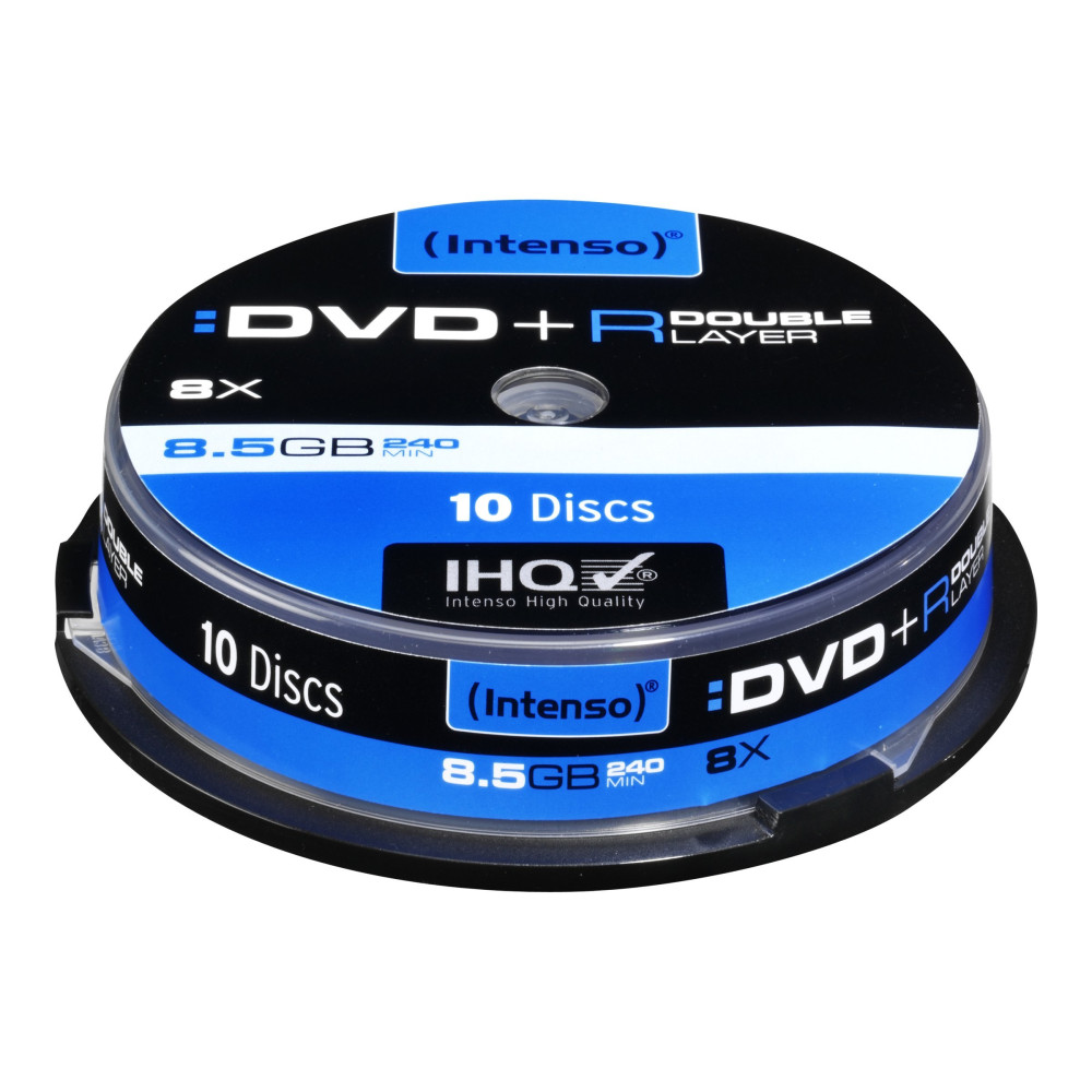 Produktbild för Intenso - DVD+R DL x 10 - 8.5 GB - lagringsmedier