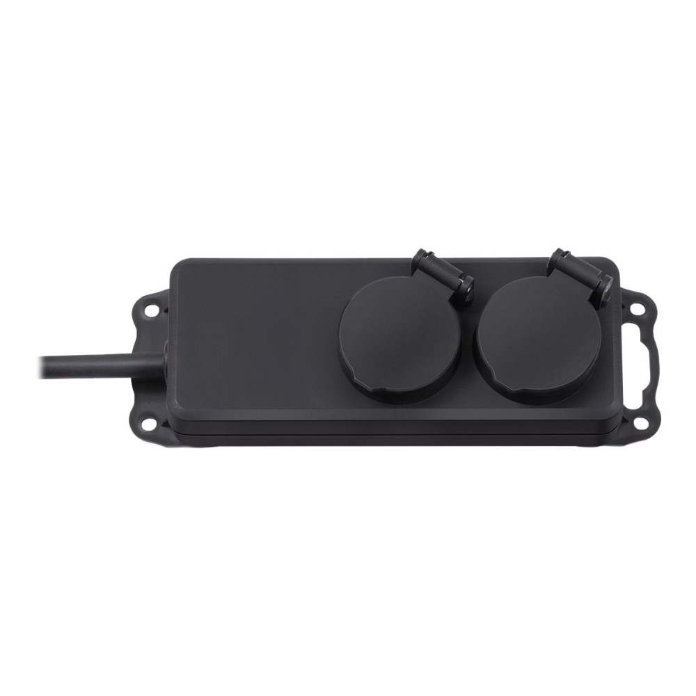 Produktbild för brennenstuhl Extension socket IP44 2-way black 2m H07RN-F 3G1,5 - effektband