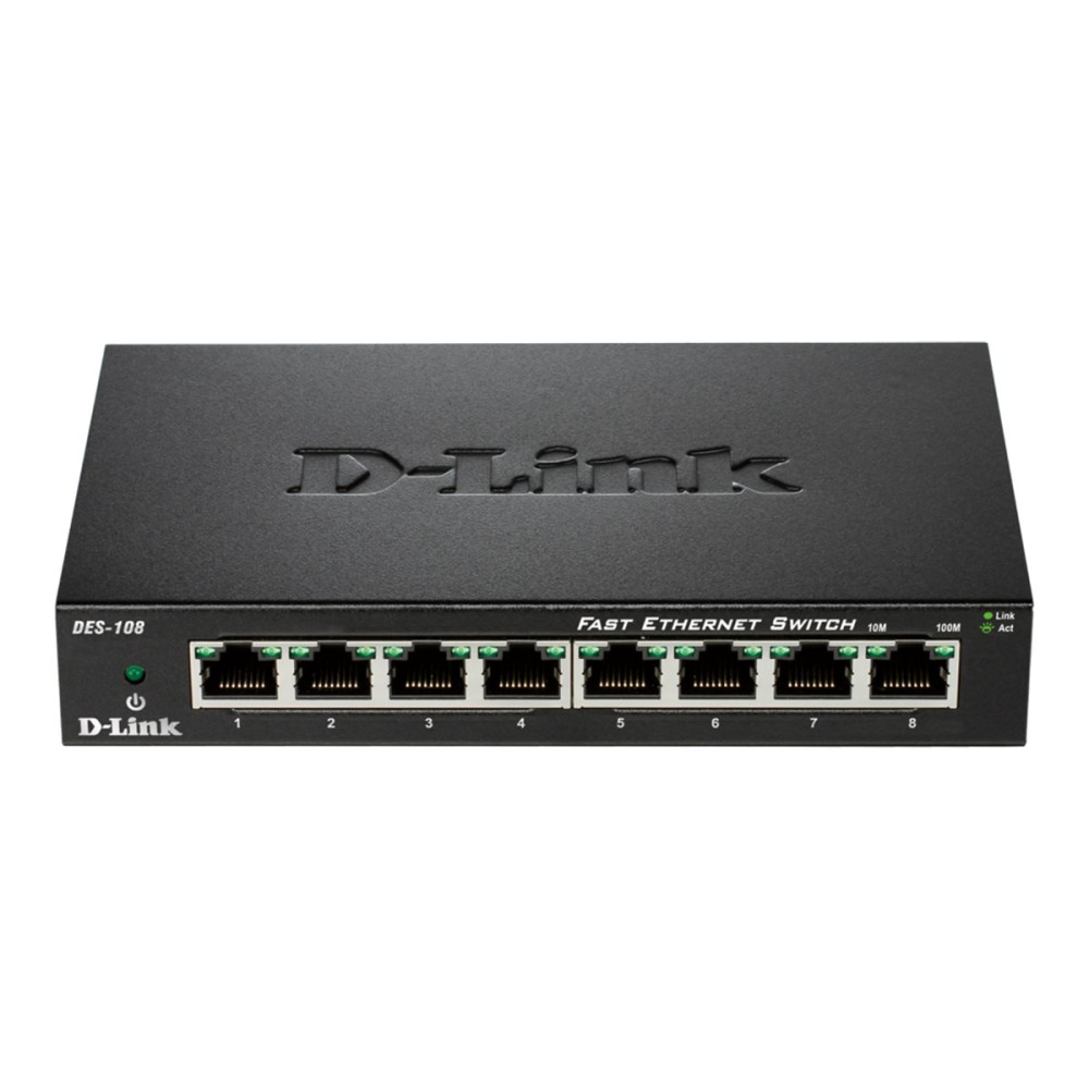Produktbild för D-Link DES 108 - switch - 8 portar