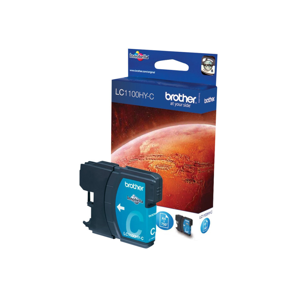 Produktbild för Brother LC1100HYC - Lång livslängd - cyan - original - bläckpatron