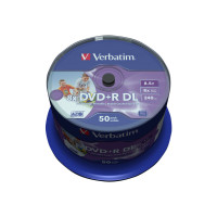 Produktbild för Verbatim - DVD+R DL x 50 - 8.5 GB - lagringsmedier