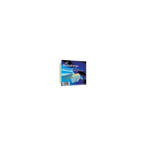 MediaRange MediaRange Retail-Pack CD-Soft-Slimcase Color (5x4) - tunt fodral för arkiverings-CD