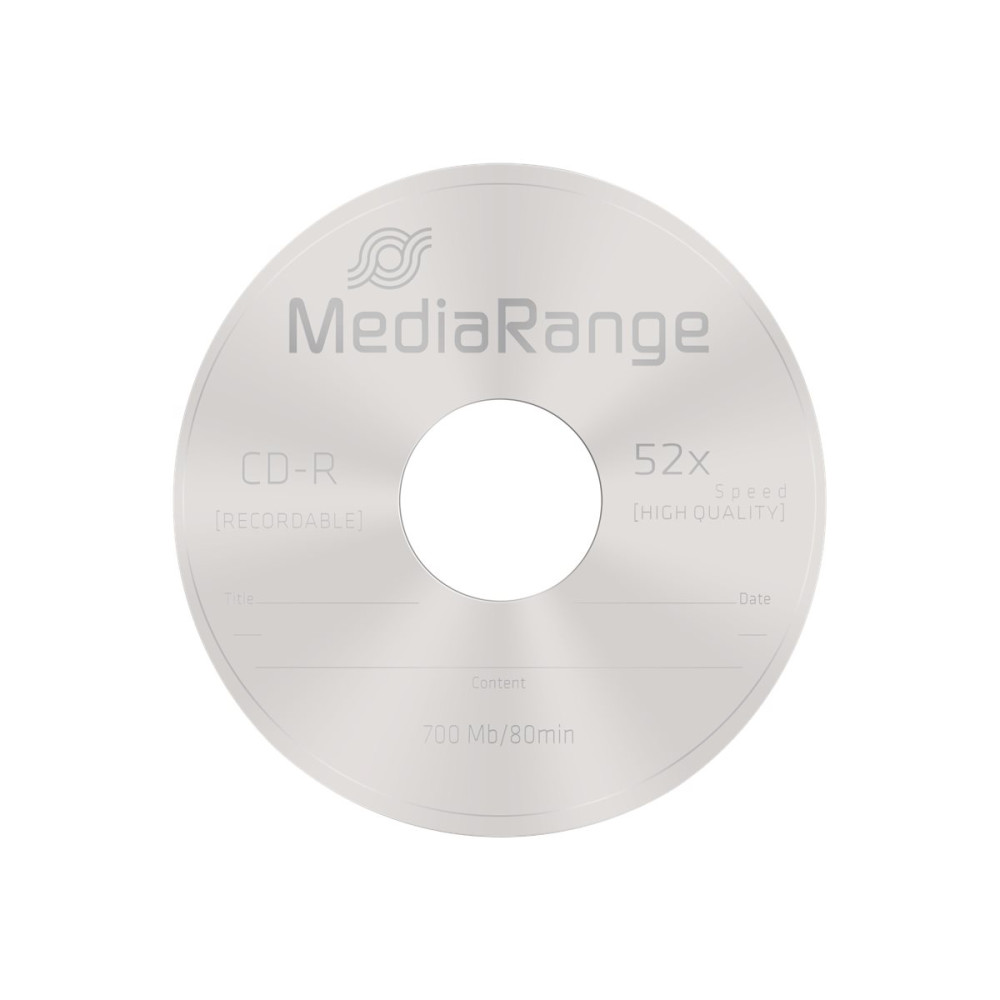 Produktbild för MediaRange - CD-R x 25 - 700 MB - lagringsmedier