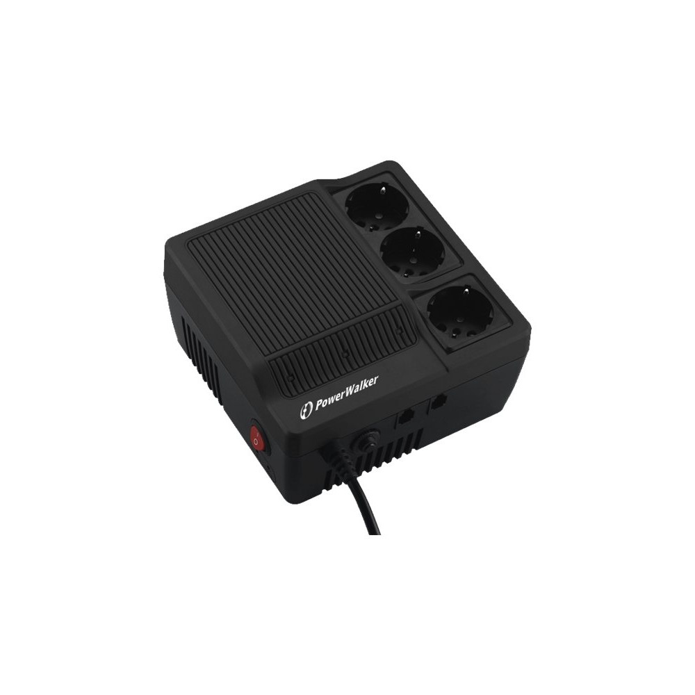 Produktbild för PowerWalker AVR 600 - automatisk spänningsregulator - 360 watt - 600 VA
