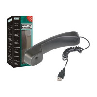 Produktbild för DIGITUS SKYPE USB telephone handset DA-70772 - IP-telefonlur