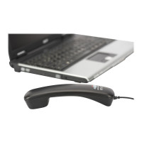 Produktbild för DIGITUS SKYPE USB telephone handset DA-70772 - IP-telefonlur