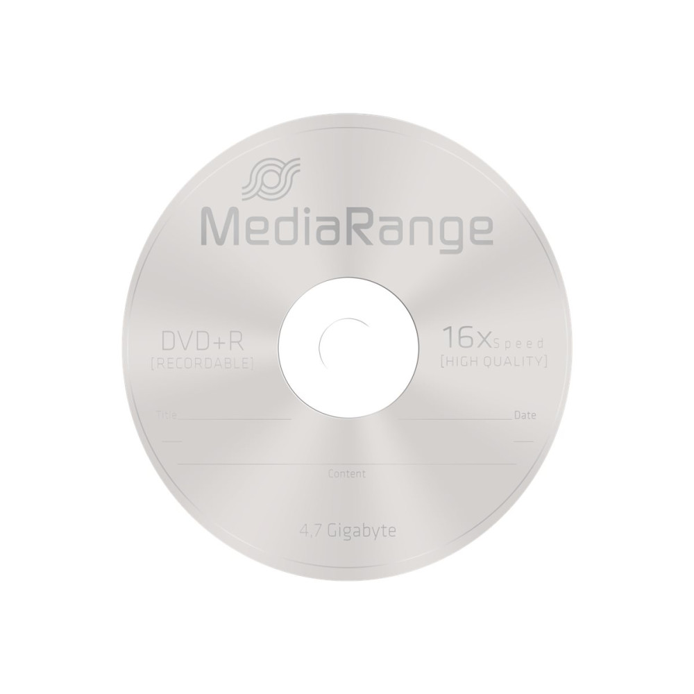 Produktbild för MediaRange - DVD+R x 10 - 4.7 GB - lagringsmedier
