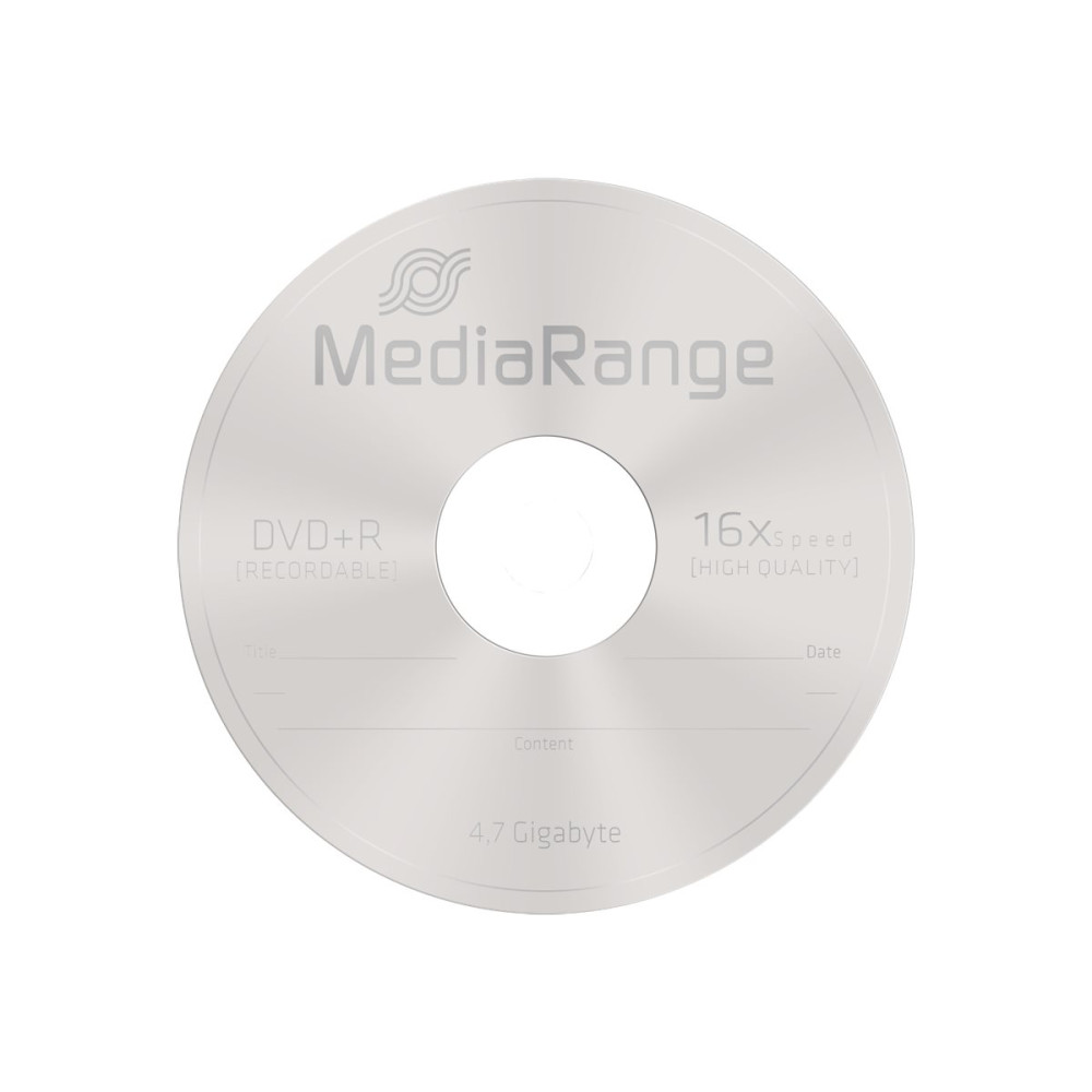 Produktbild för MediaRange - DVD+R x 50 - 4.7 GB - lagringsmedier