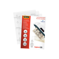 Produktbild för Fellowes Laminating Pouches Capture 125 micron - 100-pack - glättat - A4 - lamineringsfickor