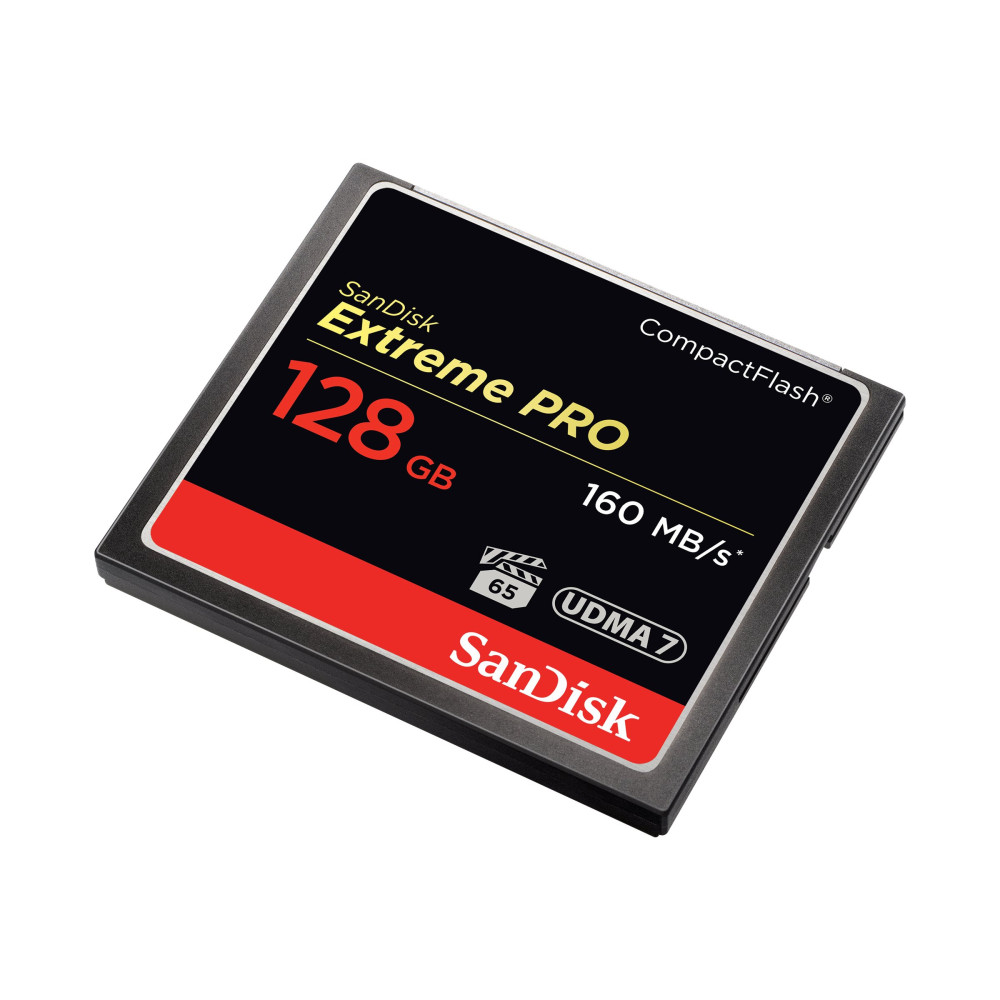 Produktbild för SanDisk Extreme PRO - flash-minneskort - 128 GB - CompactFlash