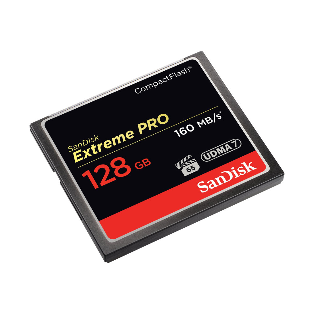 Produktbild för SanDisk Extreme PRO - flash-minneskort - 128 GB - CompactFlash