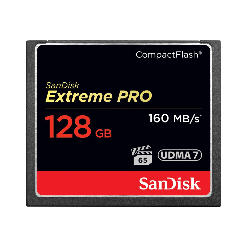 Produktbild för SanDisk Extreme PRO - flash-minneskort - 128 GB - CompactFlash