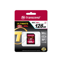 Produktbild för Transcend Ultimate series - flash-minneskort - 128 GB - SDXC UHS-I