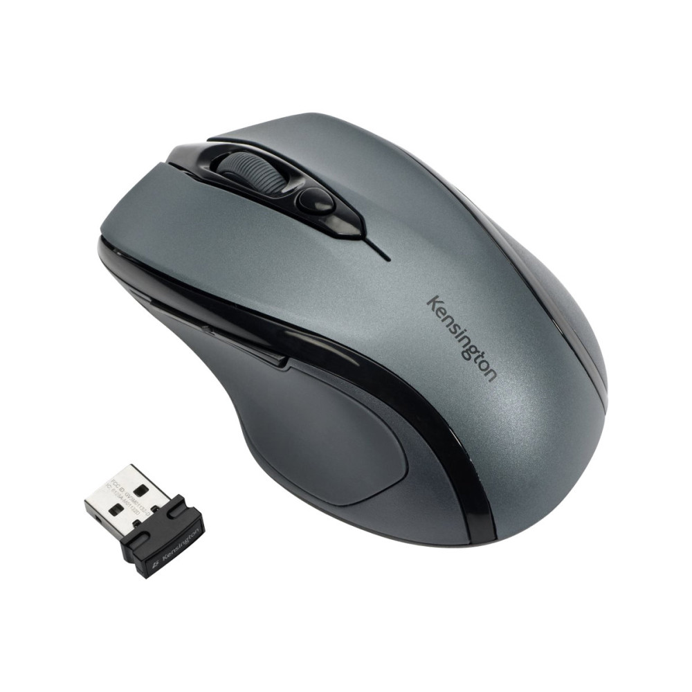 Produktbild för Kensington Pro Fit Mid-Size - mus - 2.4 GHz - grafitgrå