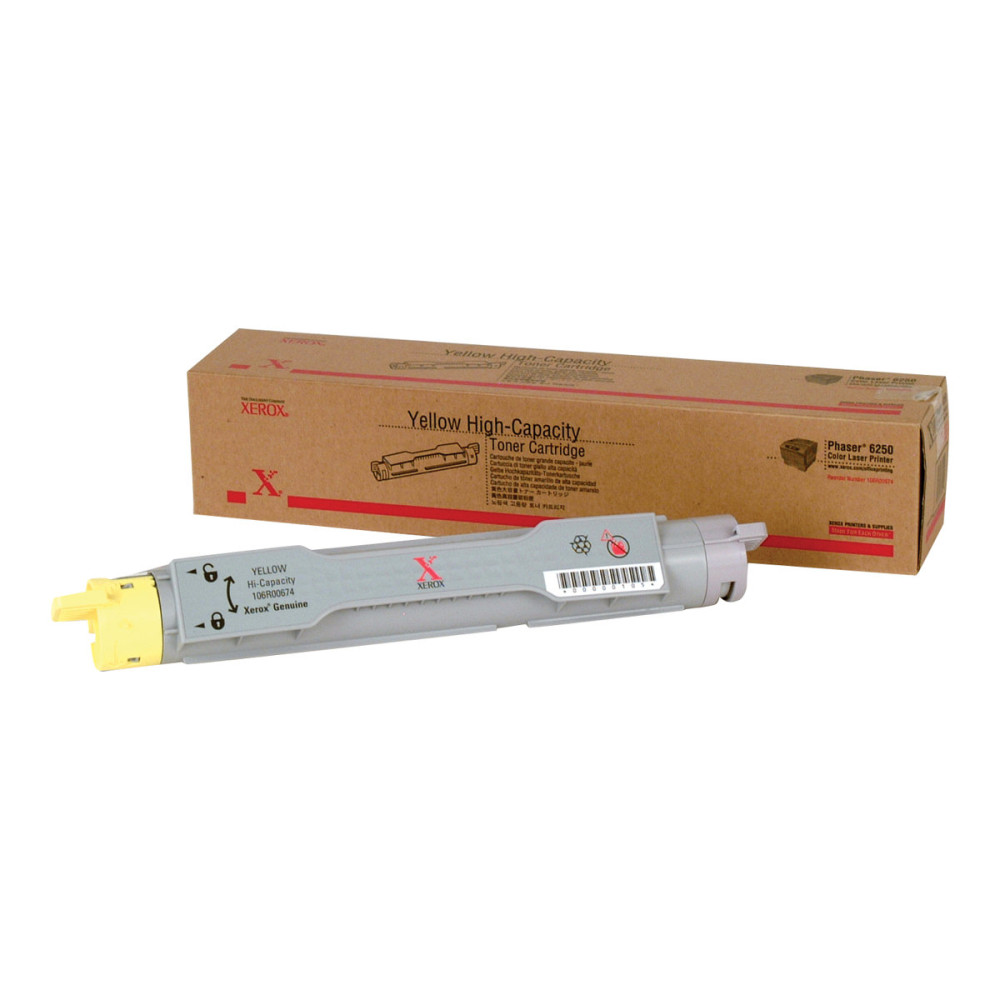 Produktbild för Xerox Phaser 6250 - hög kapacitet - gul - original - tonerkassett