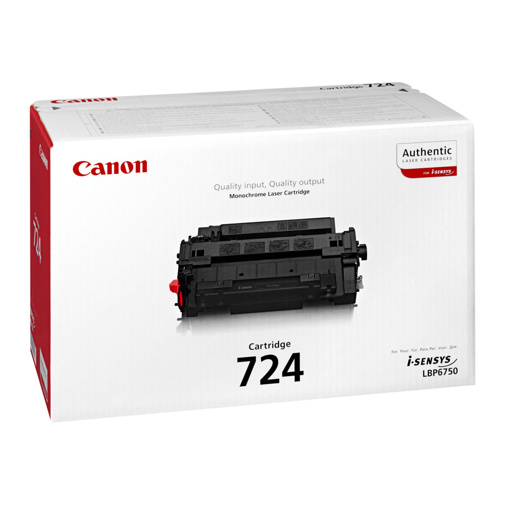 Produktbild för Canon CRG-724 - svart - original - tonerkassett