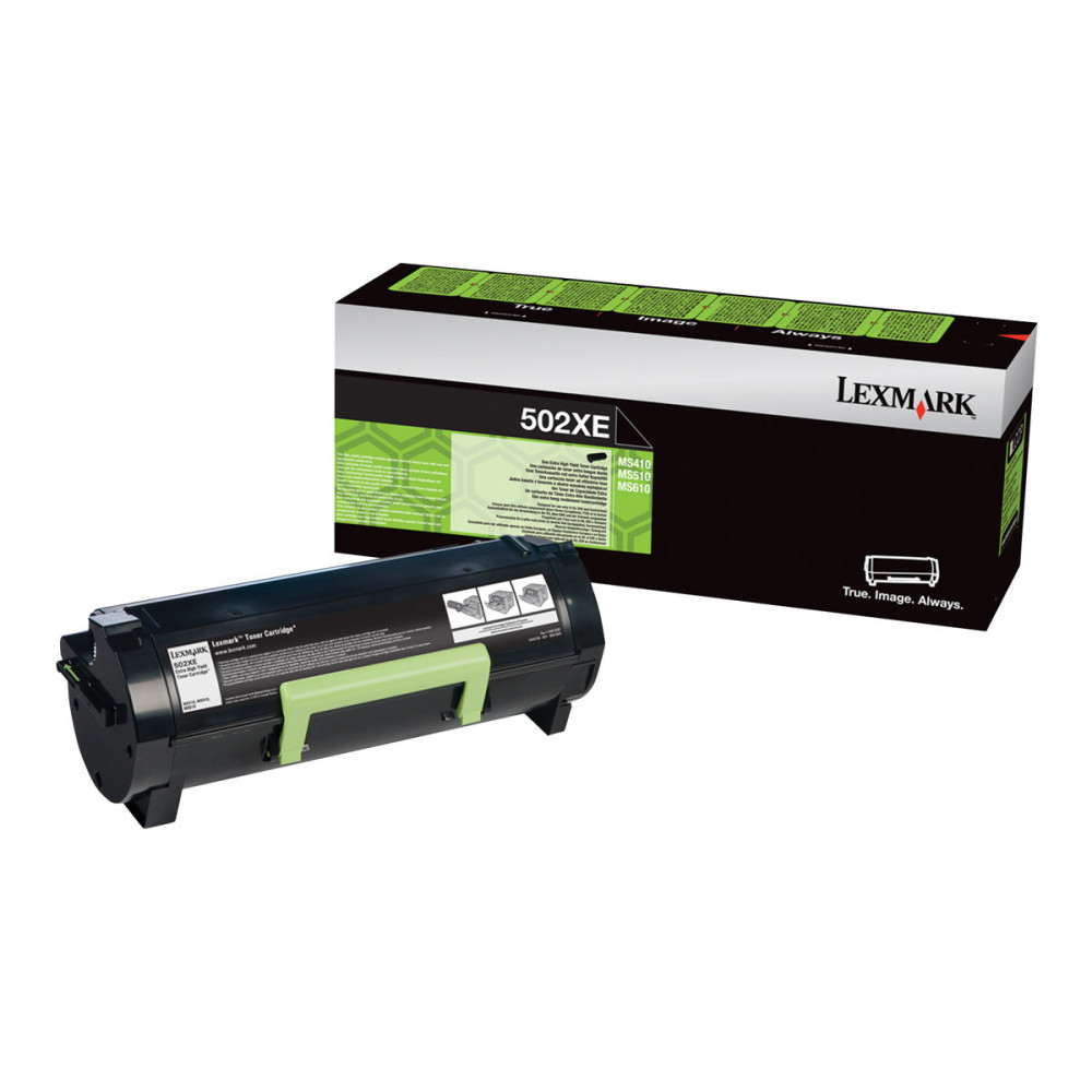 Produktbild för Lexmark 502X - Extra lång livslängd - svart - original - tonerkassett - Lexmark Corporate