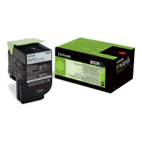 Produktbild för Lexmark 802K - svart - original - tonerkassett - LCCP, LRP