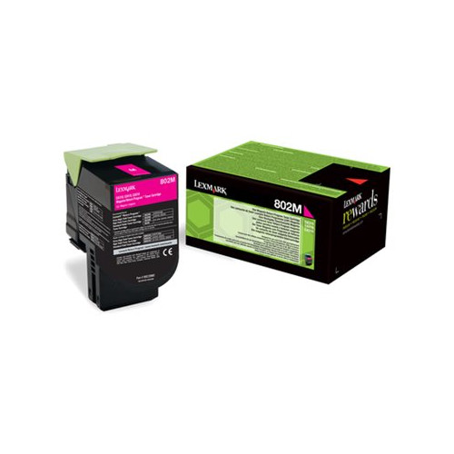 Lexmark International Lexmark 802M - magenta - original - tonerkassett - LCCP, LRP