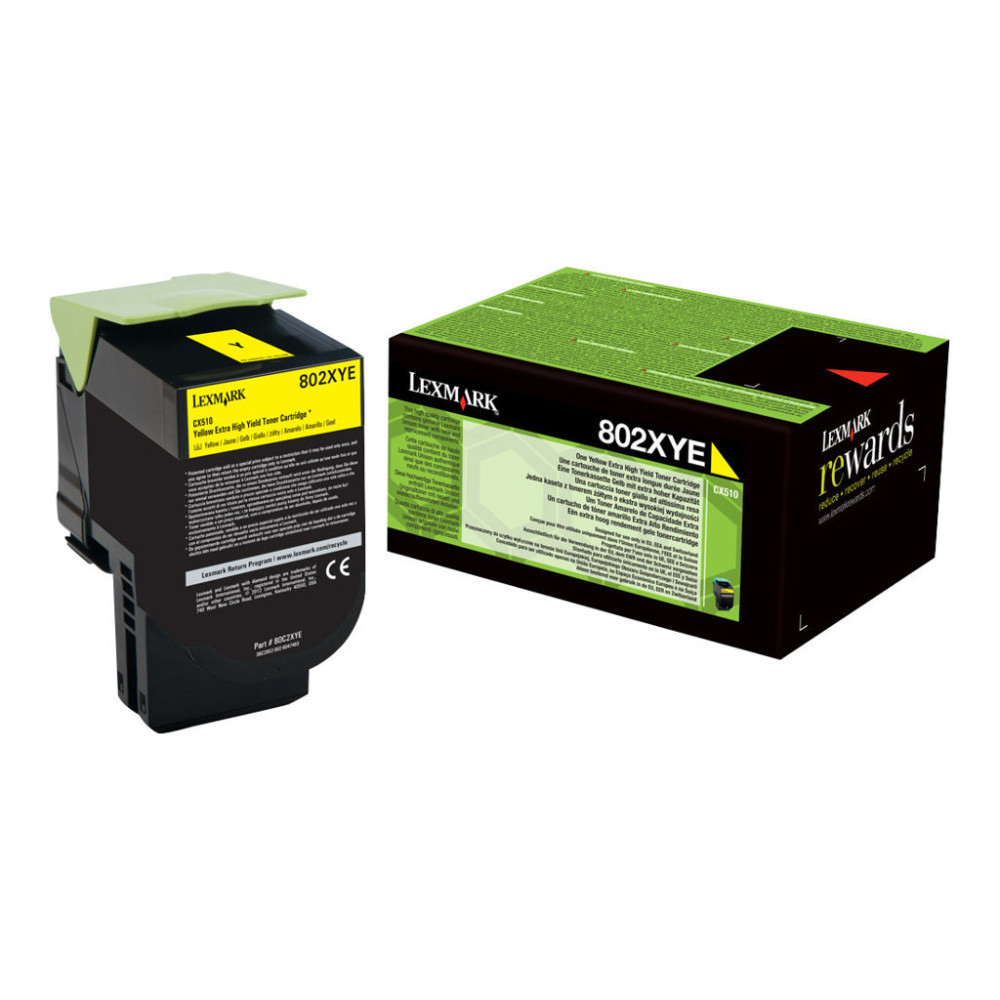 Produktbild för Lexmark - gul - original - tonerkassett