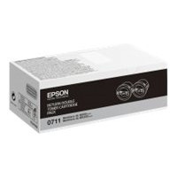 Produktbild för Epson 0711 - 2-pack - hög kapacitet - svart - original - tonerkassett - Epson Return Program