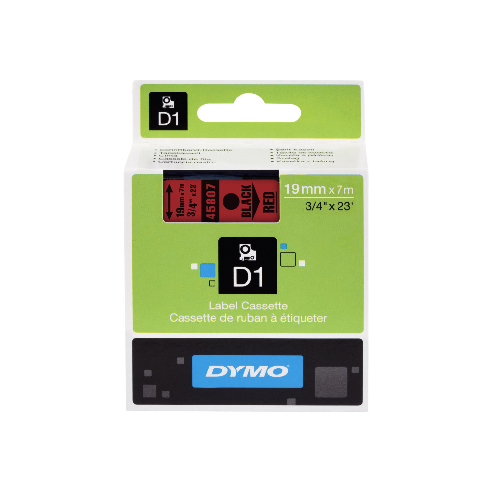 Produktbild för DYMO D1 - tejp - blank - 1 kassett(er) - Rulle (1,9 cm x 7 m)