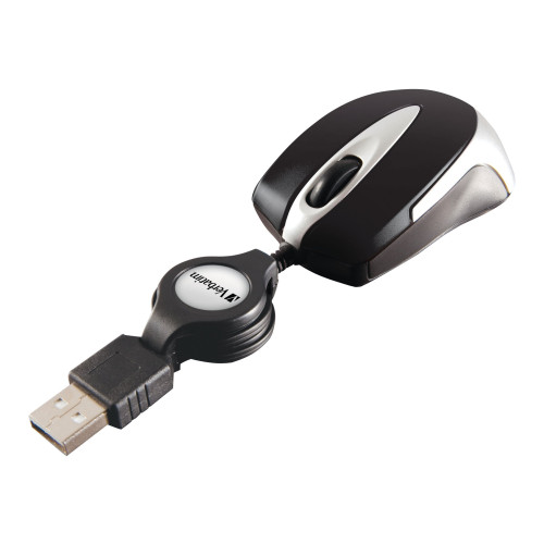 VERBATIM Go Mini Optical Travel Mouse - mus - USB - svart - Möss