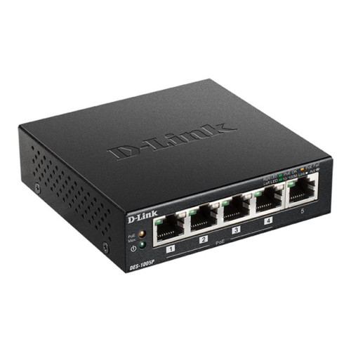 D-Link D-Link DES 1005P - switch - 5 portar - ohanterad