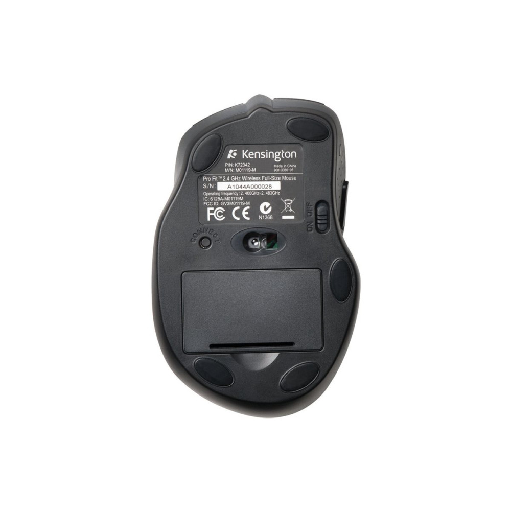 Produktbild för Kensington Pro Fit Full-Size - mus - 2.4 GHz - svart
