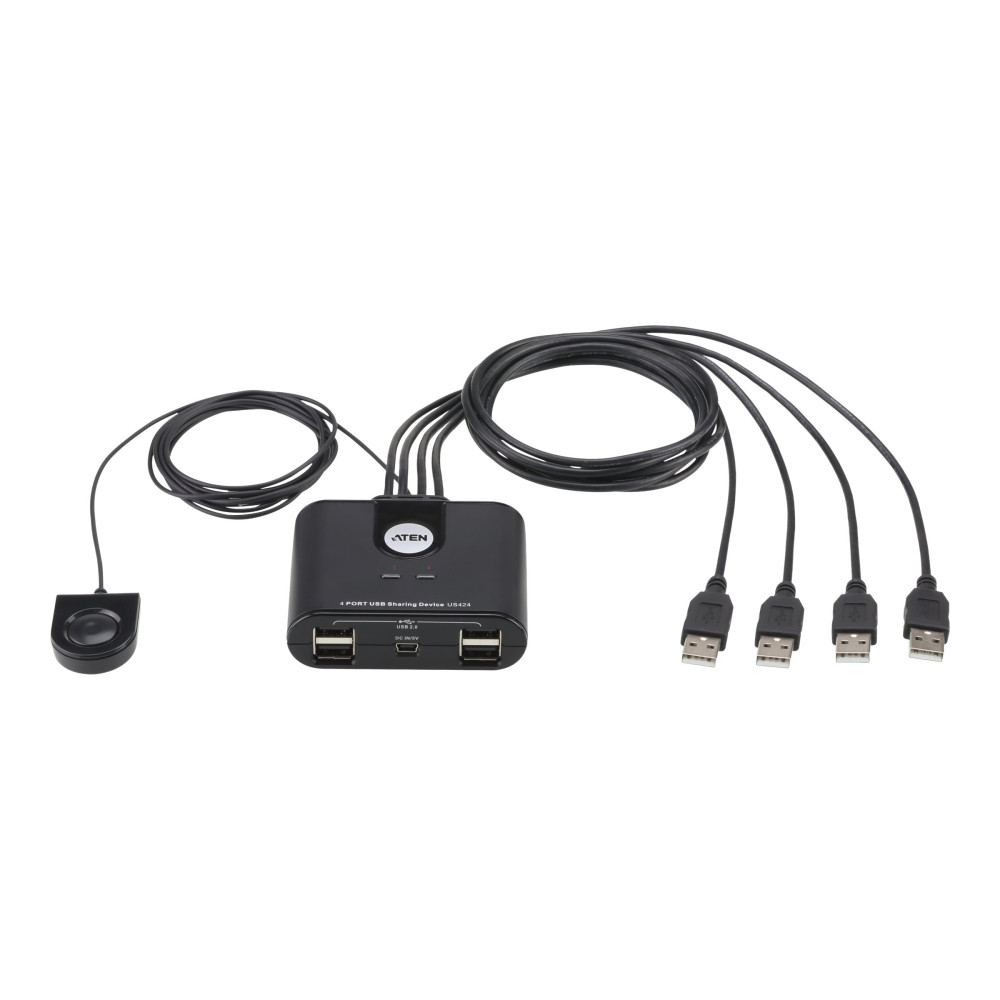 Produktbild för ATEN US424 4-Port USB Peripheral Sharing Device - USB-växel