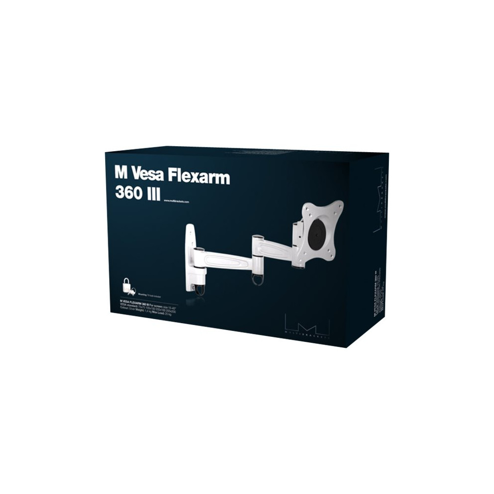 Produktbild för Multibrackets M VESA Flexarm 360 III monteringssats - för LCD-TV - svart