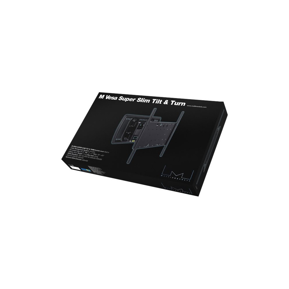 Produktbild för Multibrackets M VESA Super Slim Tilt & Turn monteringssats - för platt panel - svart