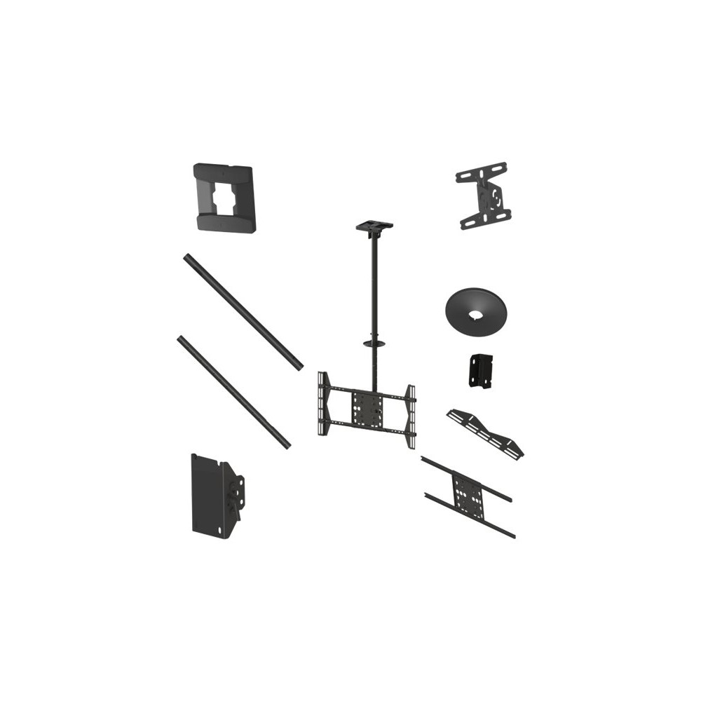 Produktbild för Multibrackets M Public Ceilingmount Large Single monteringssats - för LCD-display - svart
