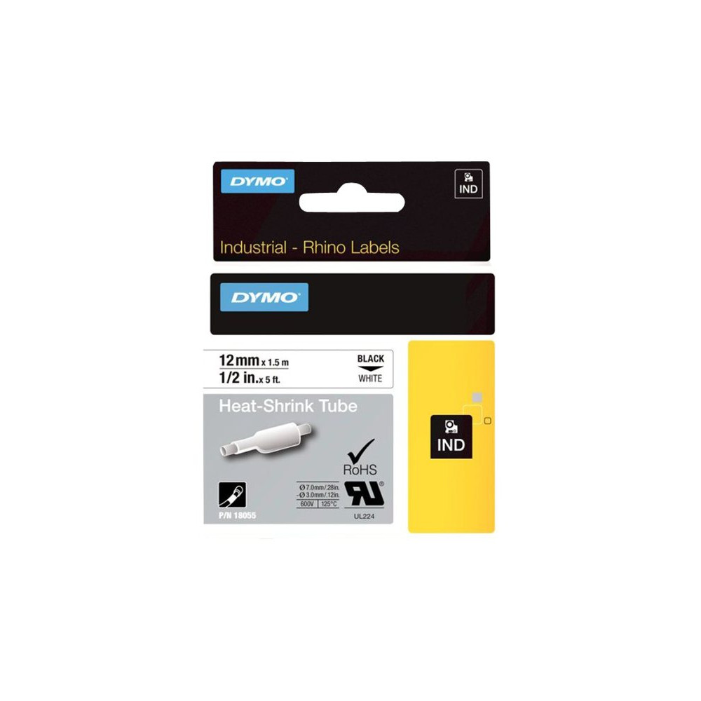 Produktbild för DYMO RhinoPRO Heat shrink tubing - fodral - Rulle (1,3 cm x 1,5 m)
