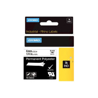Produktbild för DYMO Rhino Permanent Polyester - tejp - 1 kassett(er) - Rulle (0,6 cm x 5,5 m)