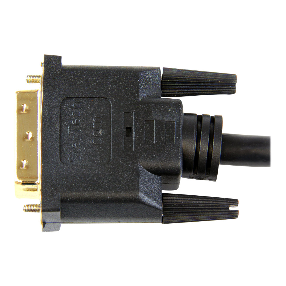 Produktbild för StarTech.com 6ft (1.8m) HDMI to DVI Cable, DVI-D to HDMI Display Cable (1920x1200p), Black, 19 Pin HDMI Male to DVI-D Male Cable Adapter, Digital Monitor Cable, M/M, Single Link - DVI to HDMI Cord (HDMIDVIMM6) - adapterkabel - 1.83 m
