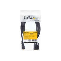 Produktbild för StarTech.com 6ft (1.8m) HDMI to DVI Cable, DVI-D to HDMI Display Cable (1920x1200p), Black, 19 Pin HDMI Male to DVI-D Male Cable Adapter, Digital Monitor Cable, M/M, Single Link - DVI to HDMI Cord (HDMIDVIMM6) - adapterkabel - 1.83 m
