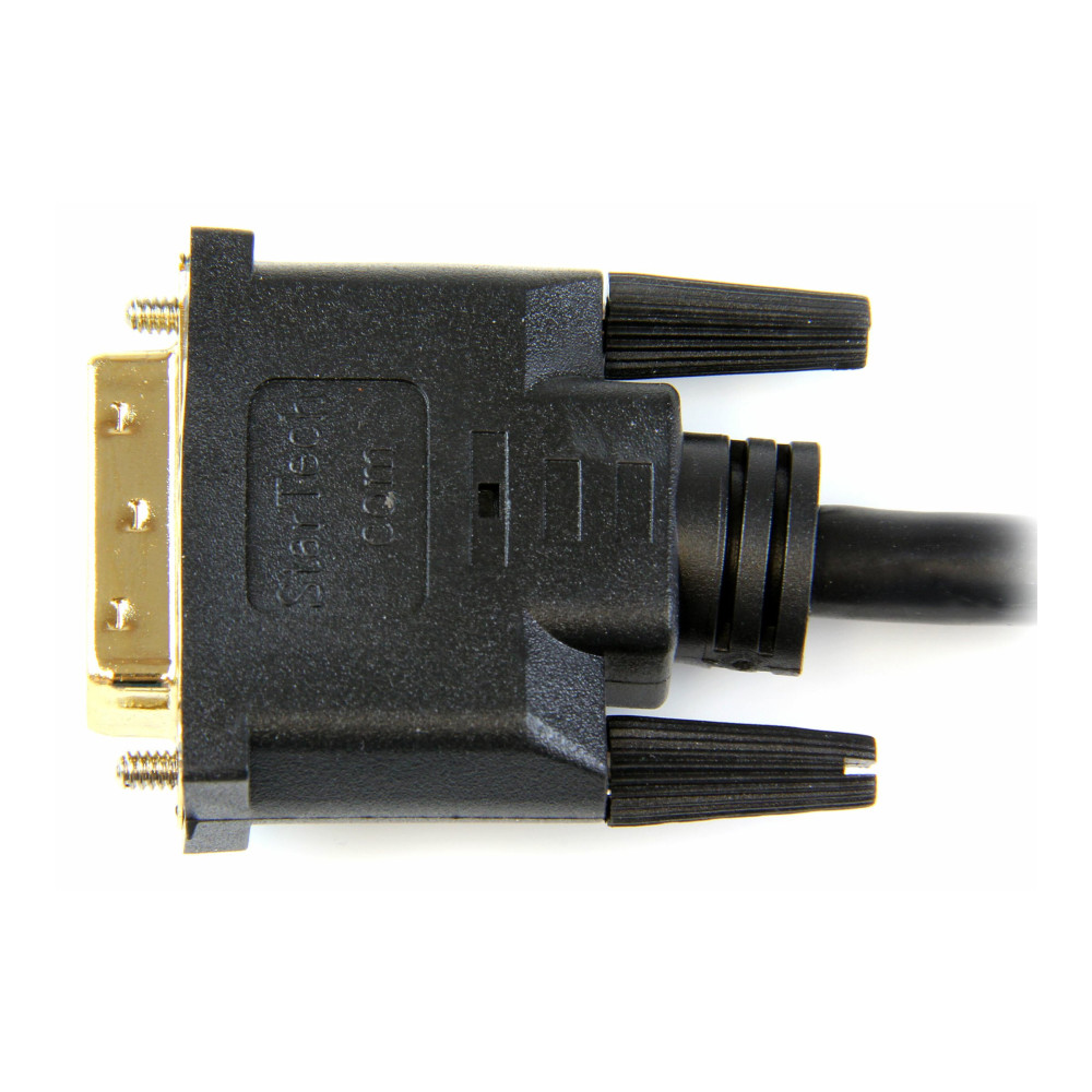 Produktbild för StarTech.com 6ft (1.8m) HDMI to DVI Cable, DVI-D to HDMI Display Cable (1920x1200p), Black, 19 Pin HDMI Male to DVI-D Male Cable Adapter, Digital Monitor Cable, M/M, Single Link - DVI to HDMI Cord (HDMIDVIMM6) - adapterkabel - 1.83 m